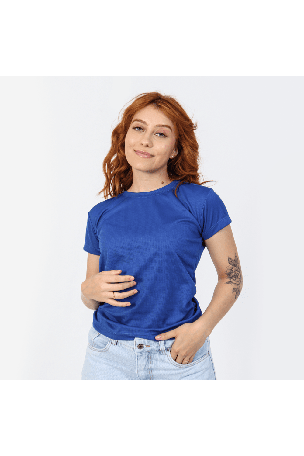 Camiseta Dry Fit Feminina Azul