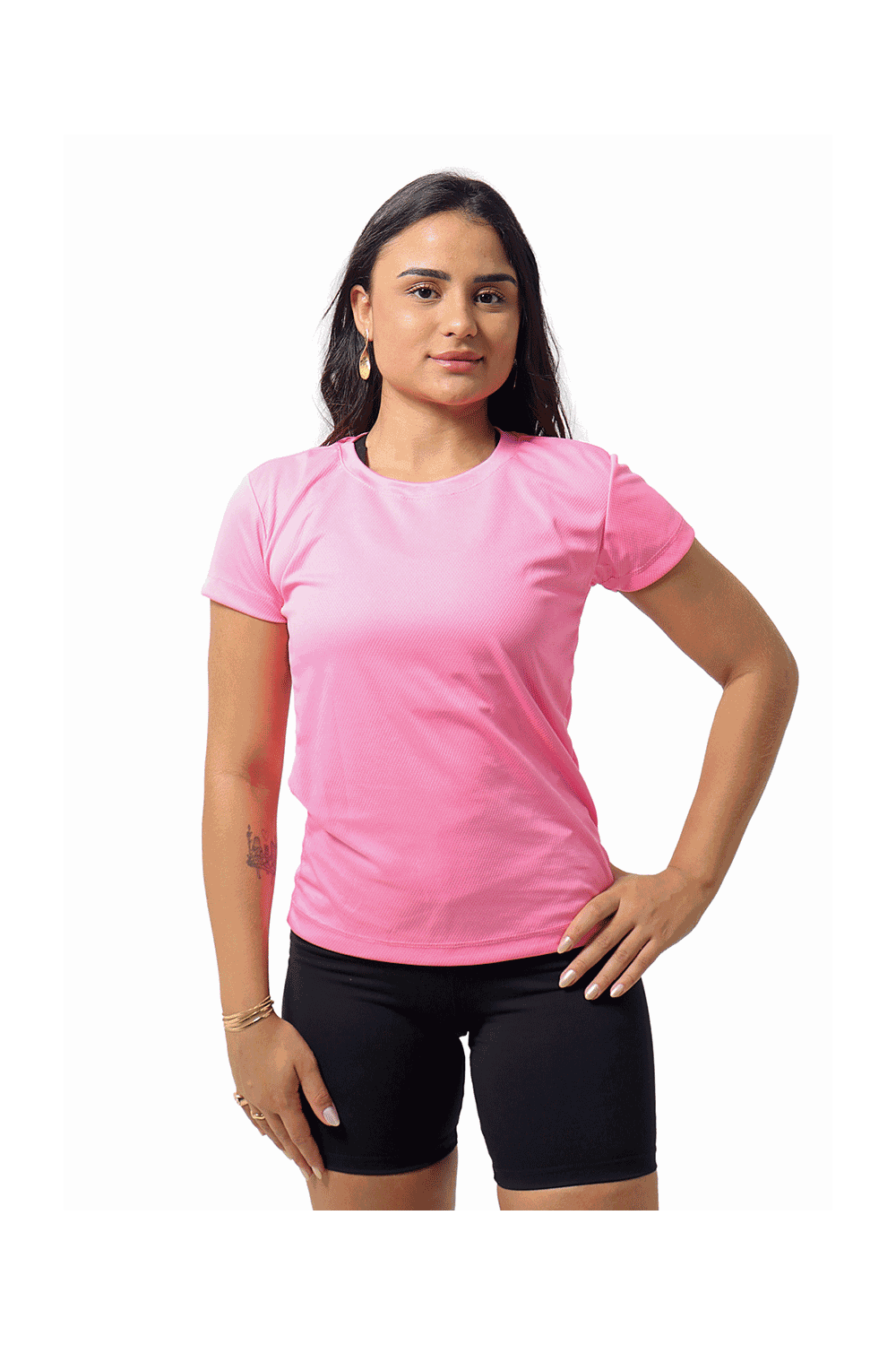 Camiseta Dry Fit Feminina Rosa