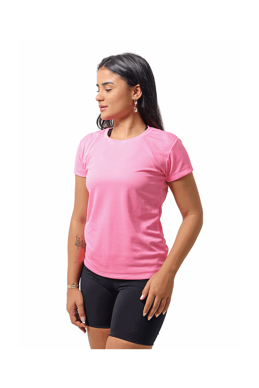 Camiseta Dry Fit Feminina Rosa