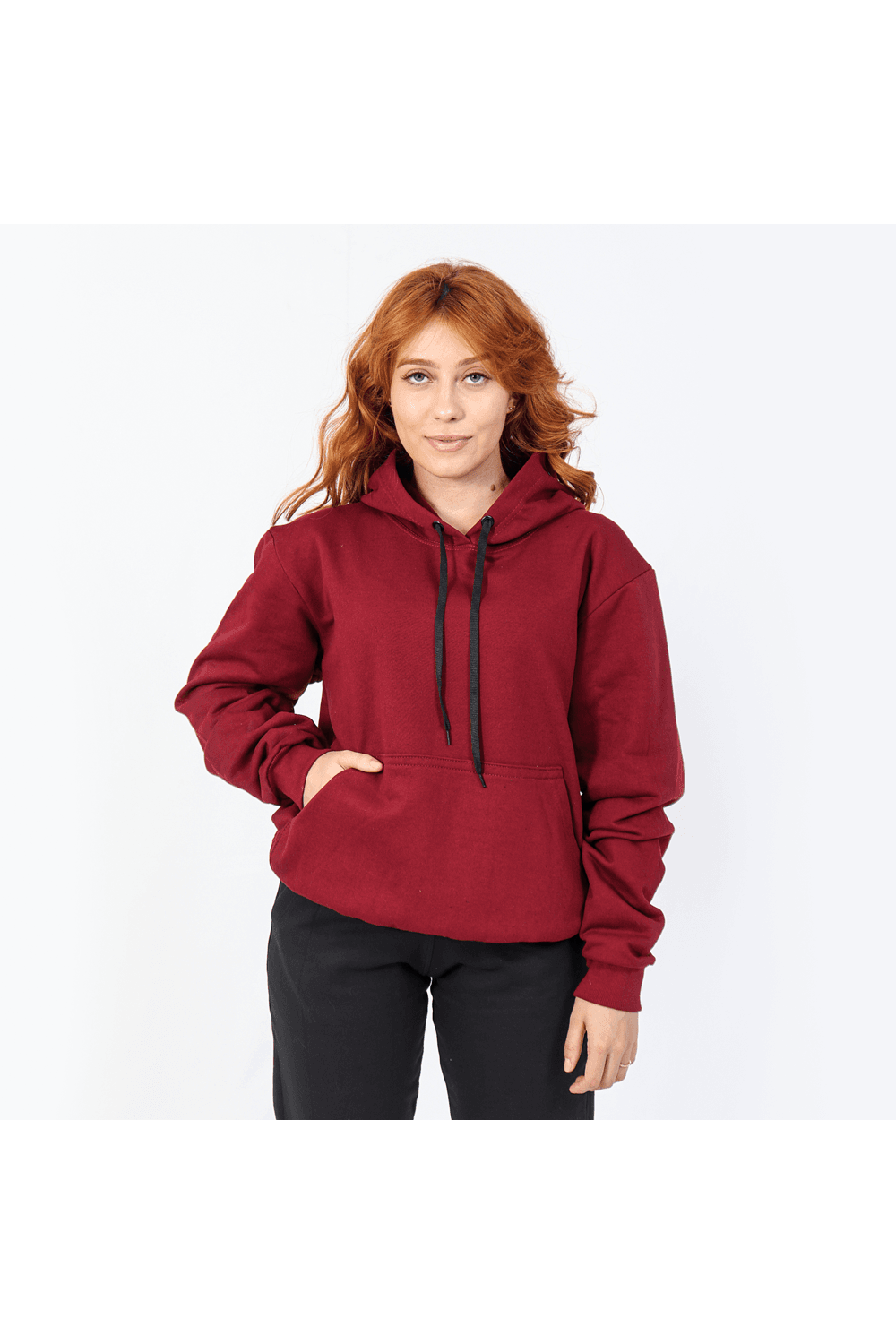 Moletom Feminino Canguru Vinho
