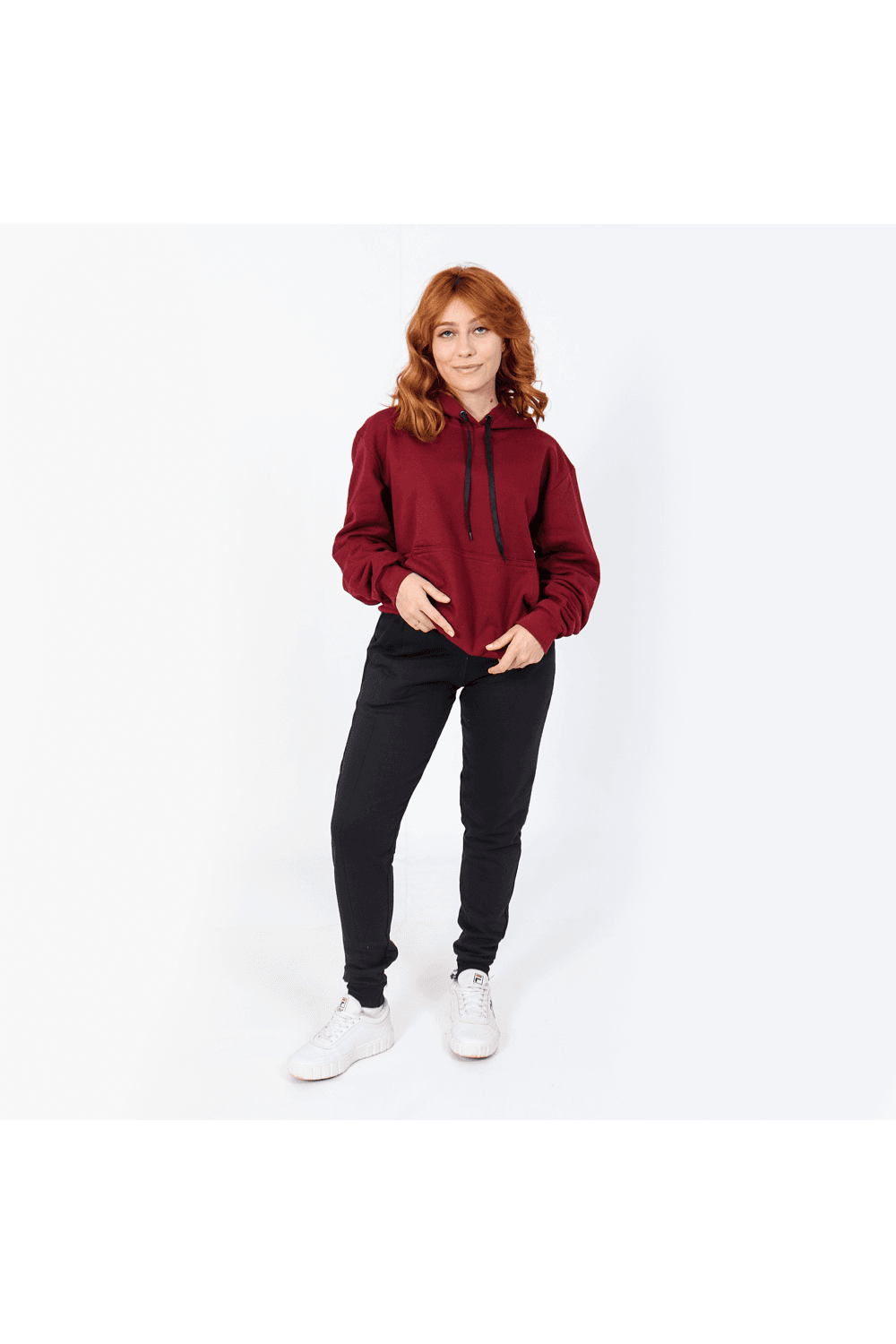 Moletom Feminino Canguru Vinho