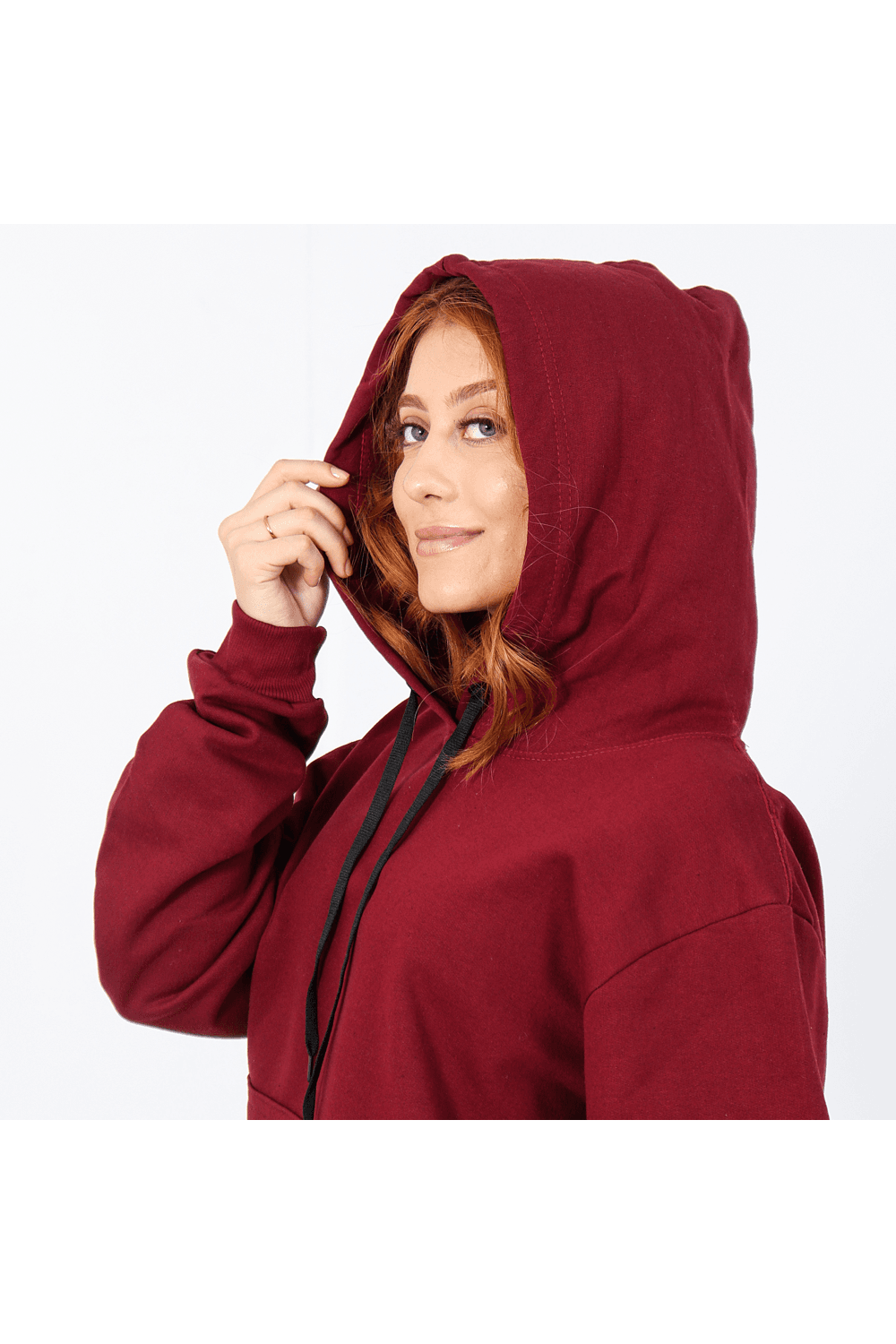 Moletom Feminino Canguru Vinho