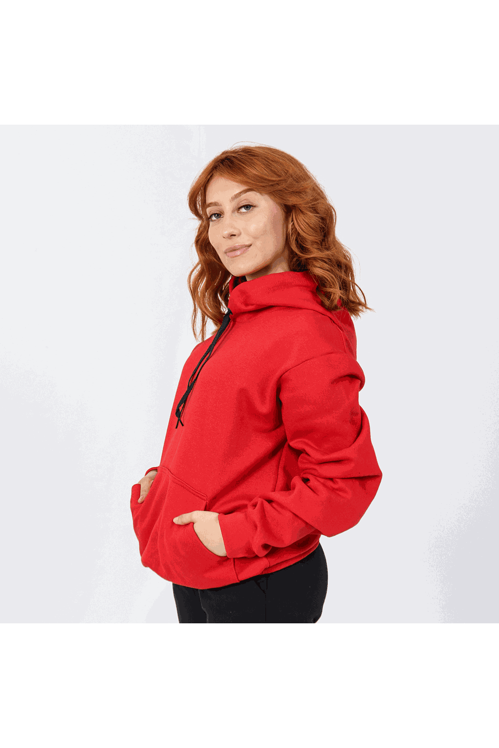 Moletom Feminino Canguru Vermelho