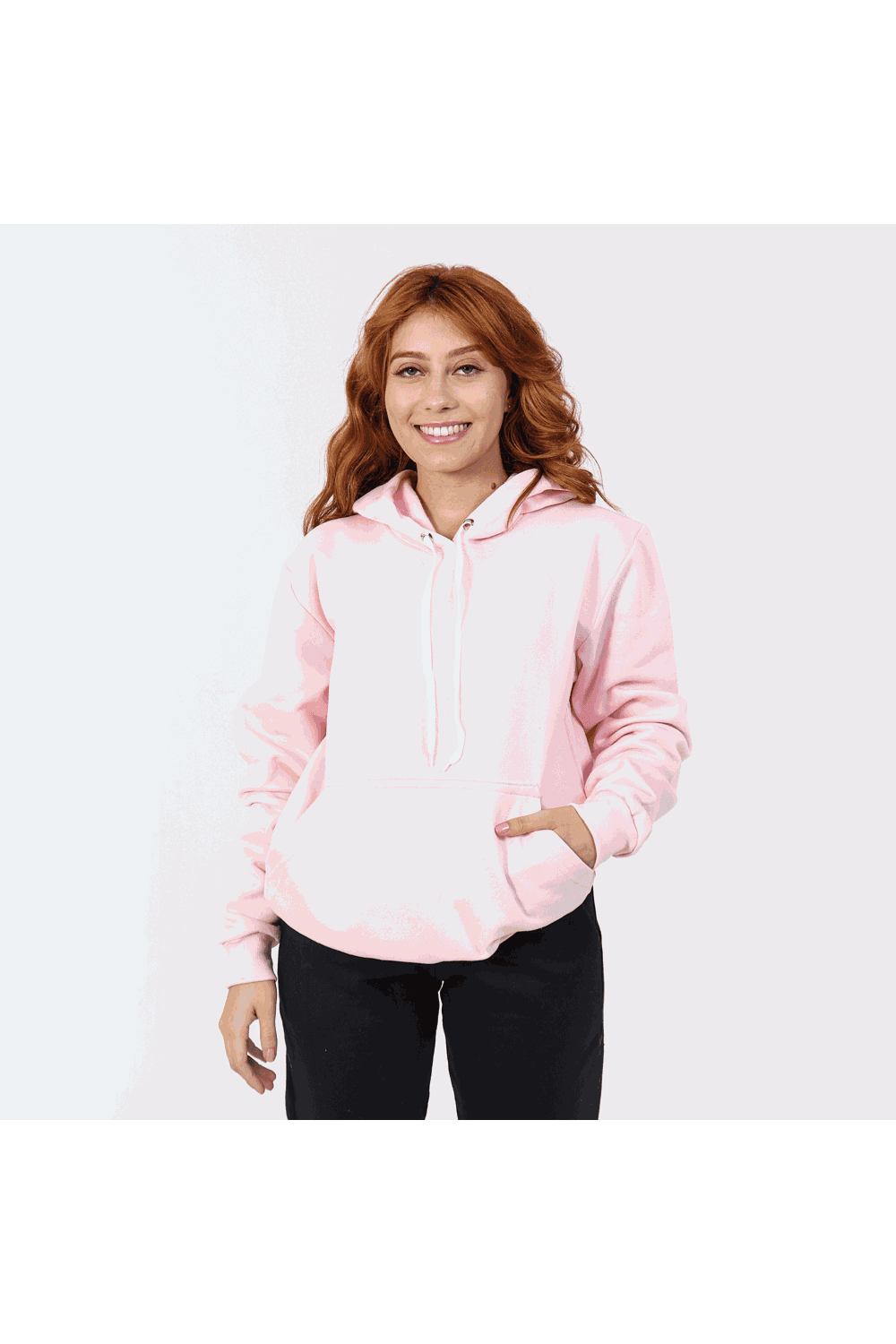 Moletom Feminino Canguru Rosa