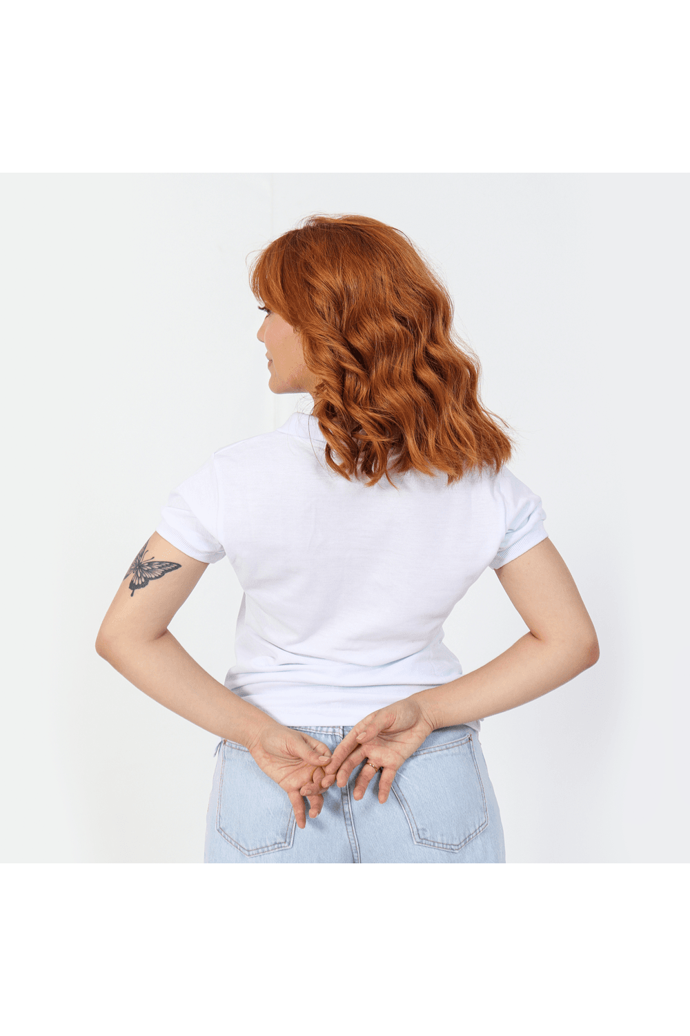 Camisa Polo Feminina Branca