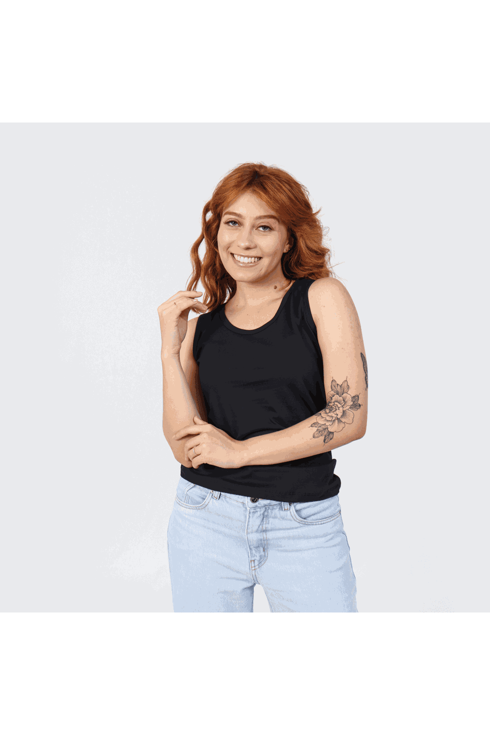 Regata Feminina Básica Preta