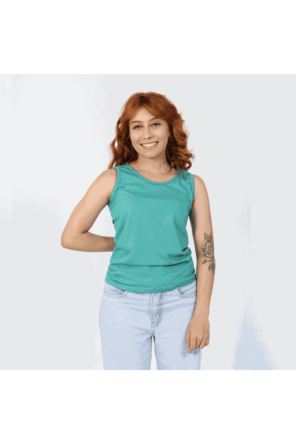 Regata Feminina Básica Verde