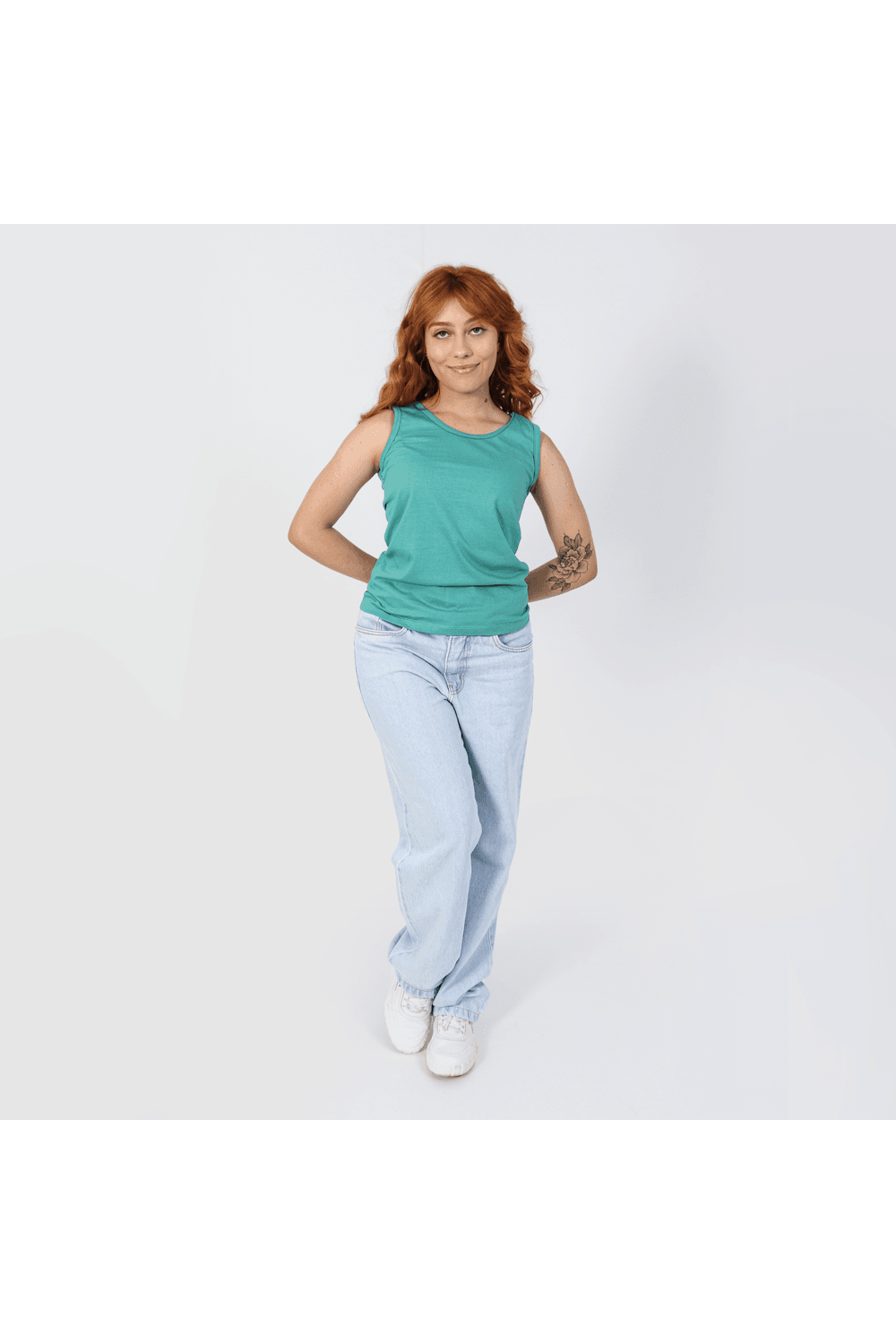 Regata Feminina Básica Verde