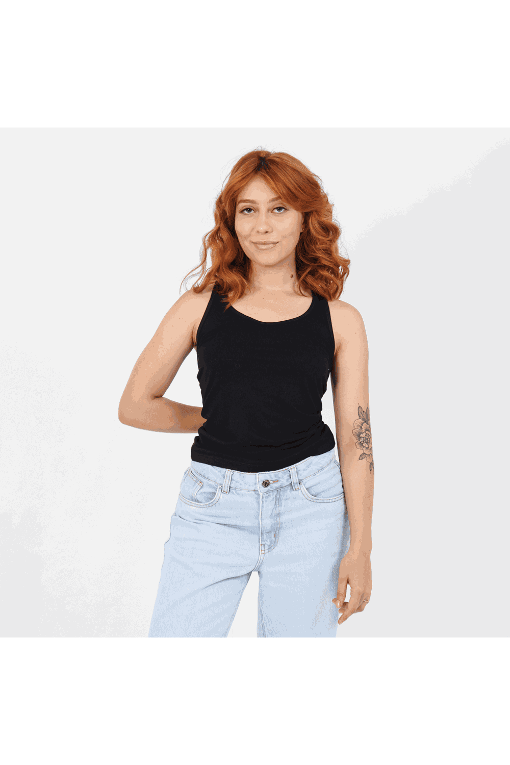 Camiseta Regata Feminina Viscolycra Preta