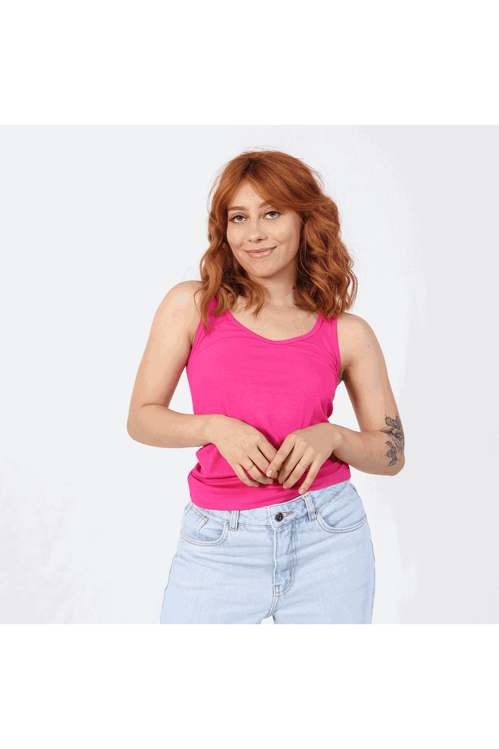 Camiseta Regata Feminina Viscolycra Rosa