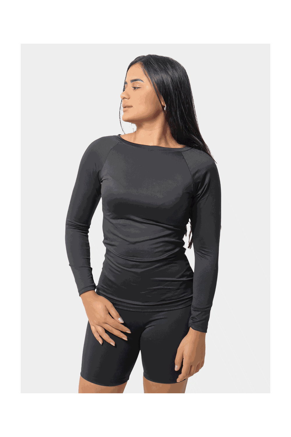Blusa Térmica Feminina Uv Preta