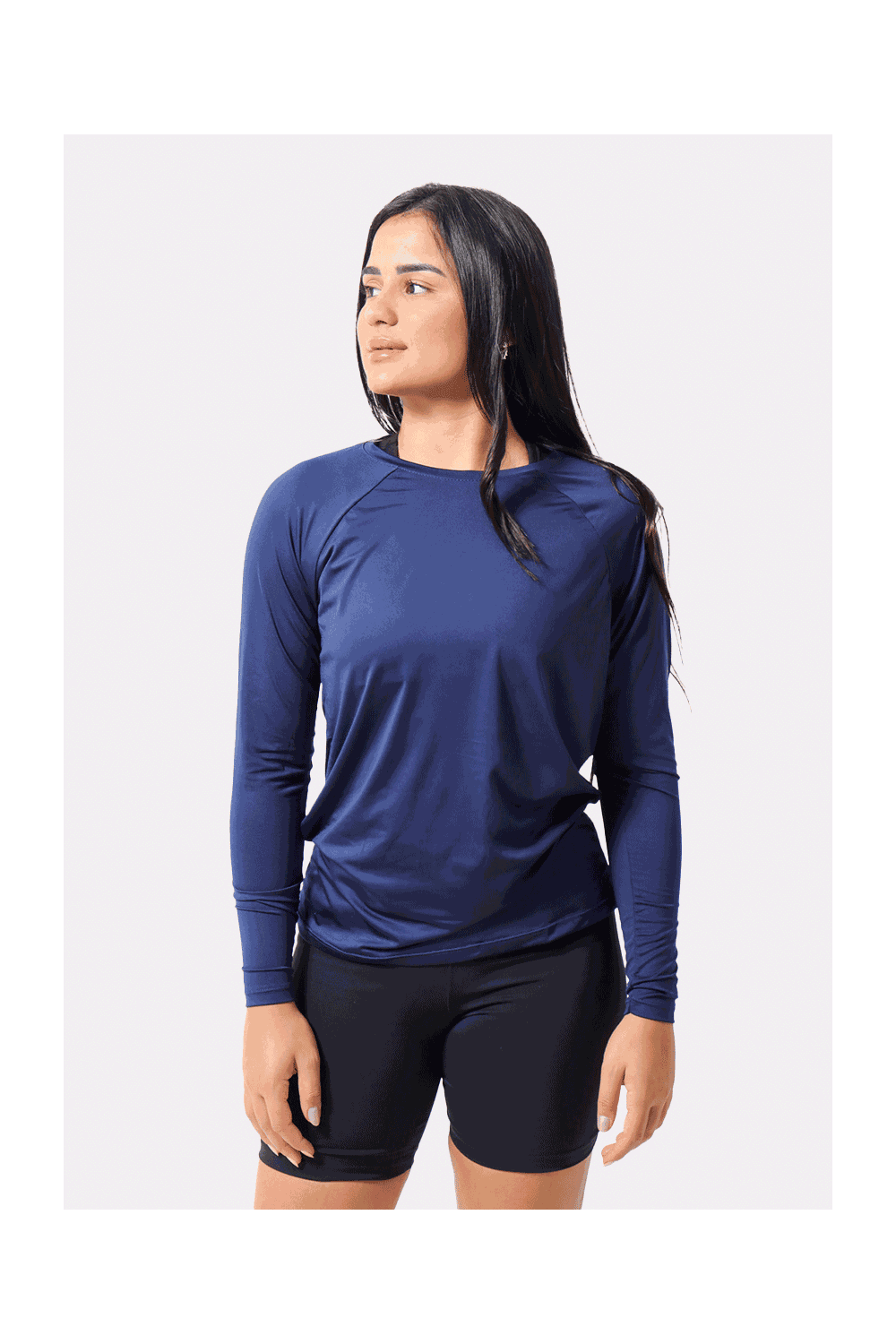 Blusa Térmica Feminina Uv Azul