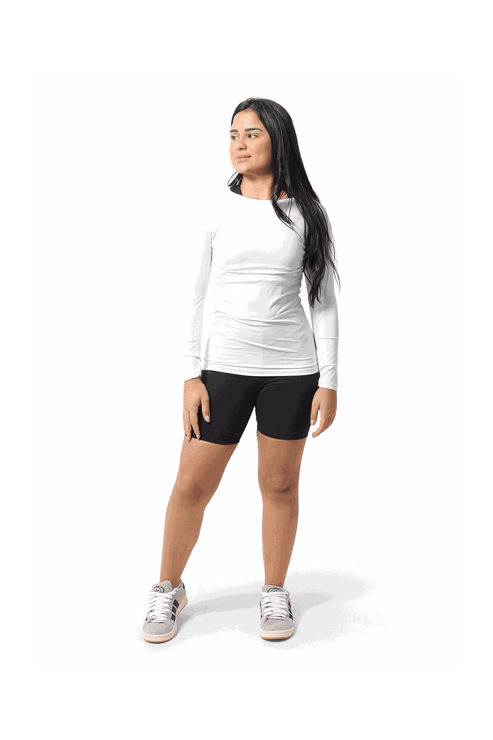 Blusa Térmica Feminina Uv Branca