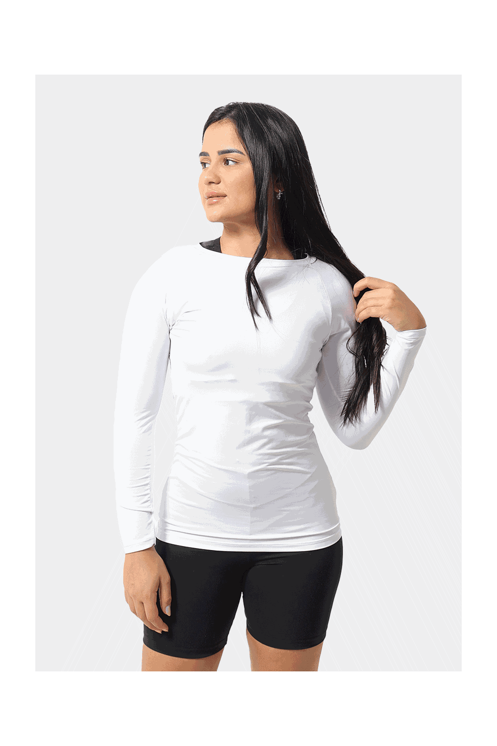 Blusa Térmica Feminina Uv Branca