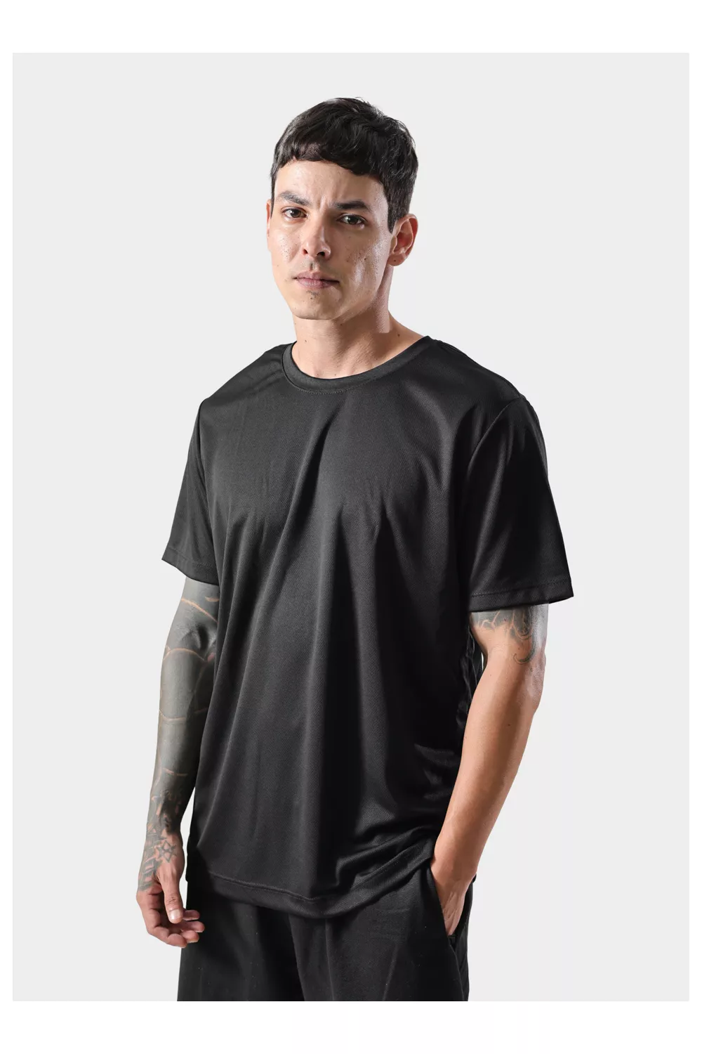 Camiseta Dryfit Masculina - Preto - Techmalhas