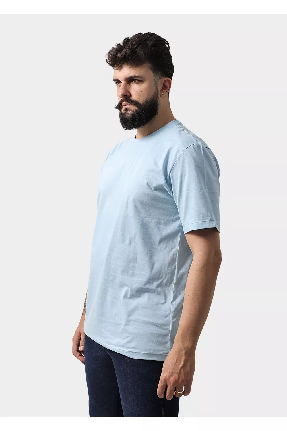 Camiseta Masculina Básica 100% Algodão Lisa | Techmalhas