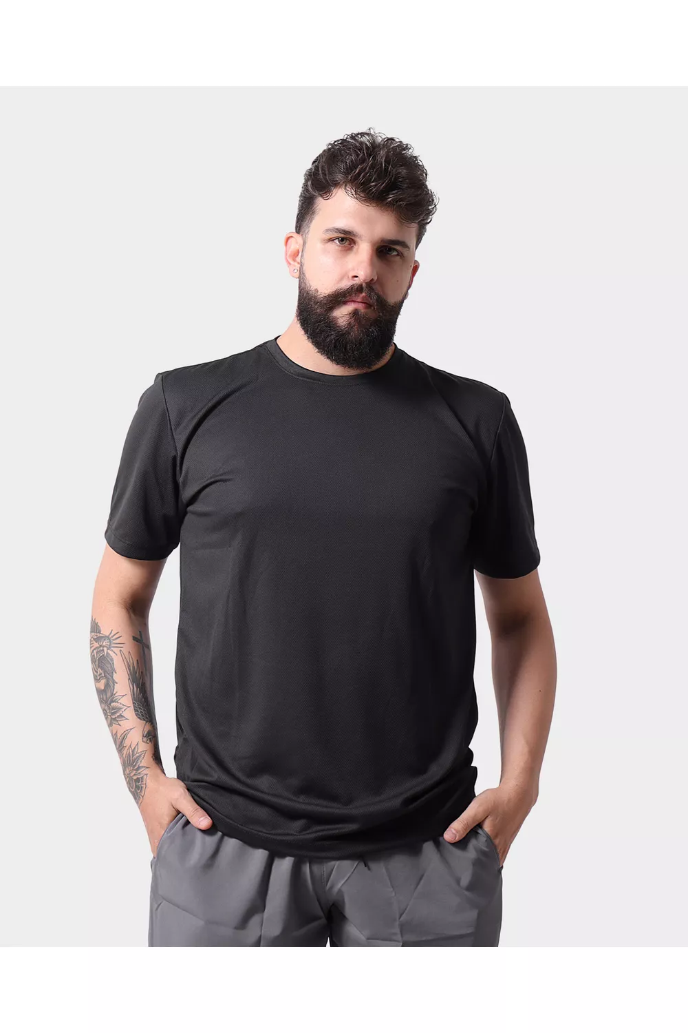 Camiseta Dryfit Masculina - Preto - Techmalhas