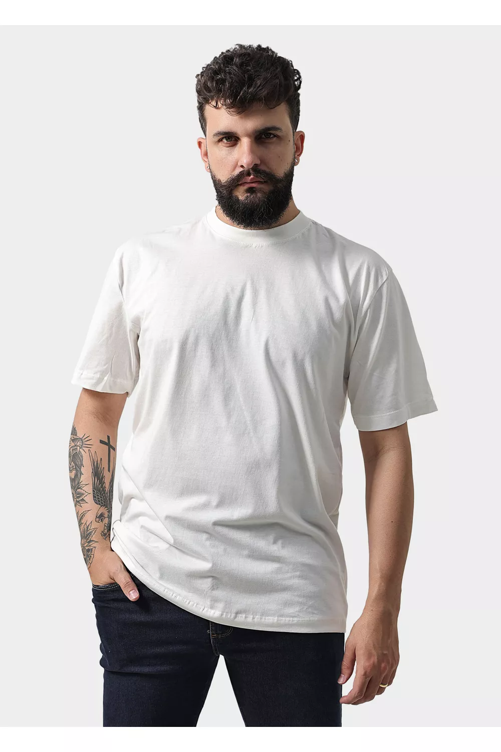 Camiseta Masculina Oversized Off White - Techmalhas
