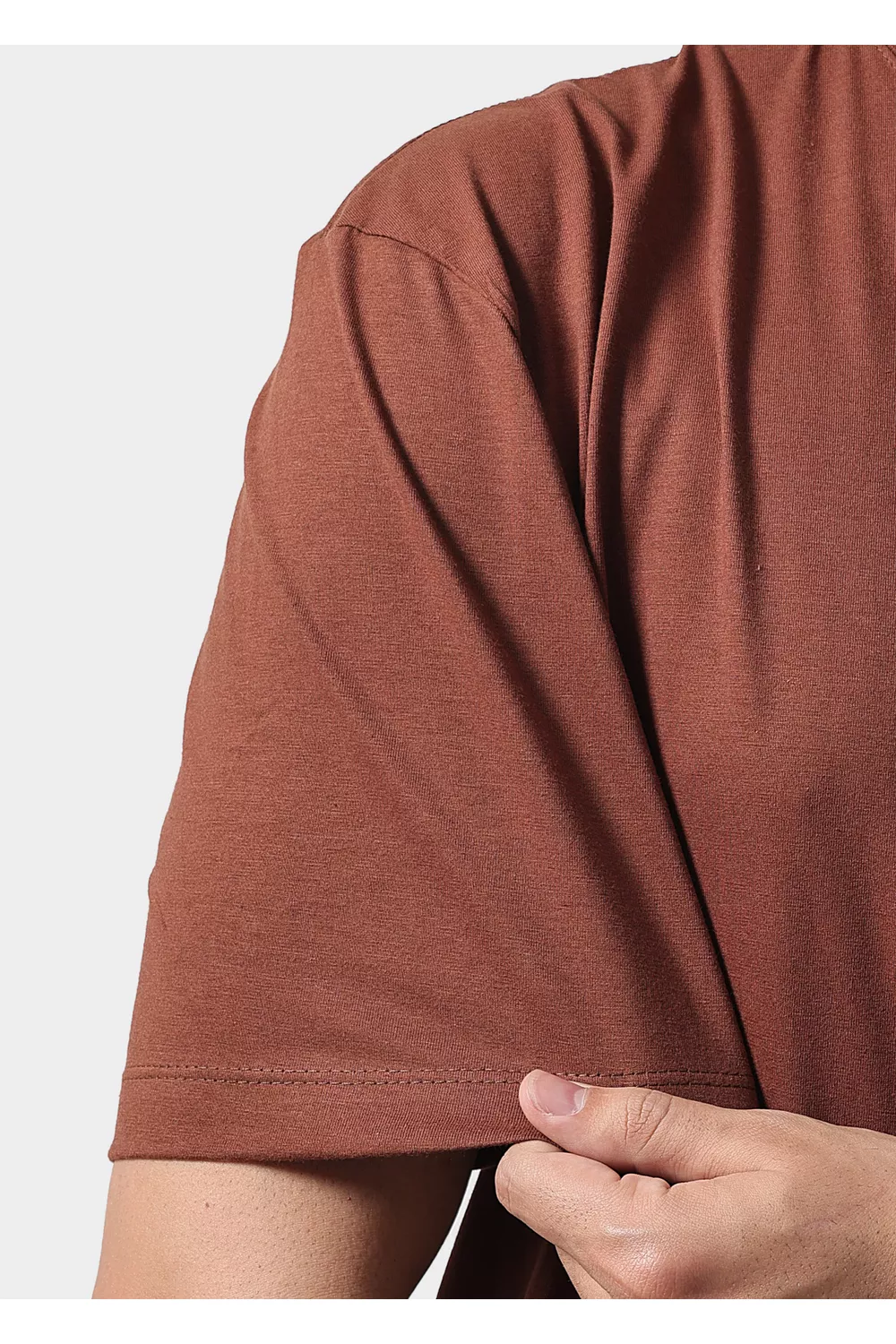 Camiseta Masculina Oversized Marrom | Techmalhas
