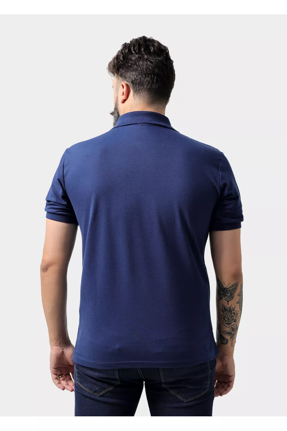 Camisa Polo Masculina Azul Marinho | Techmalhas