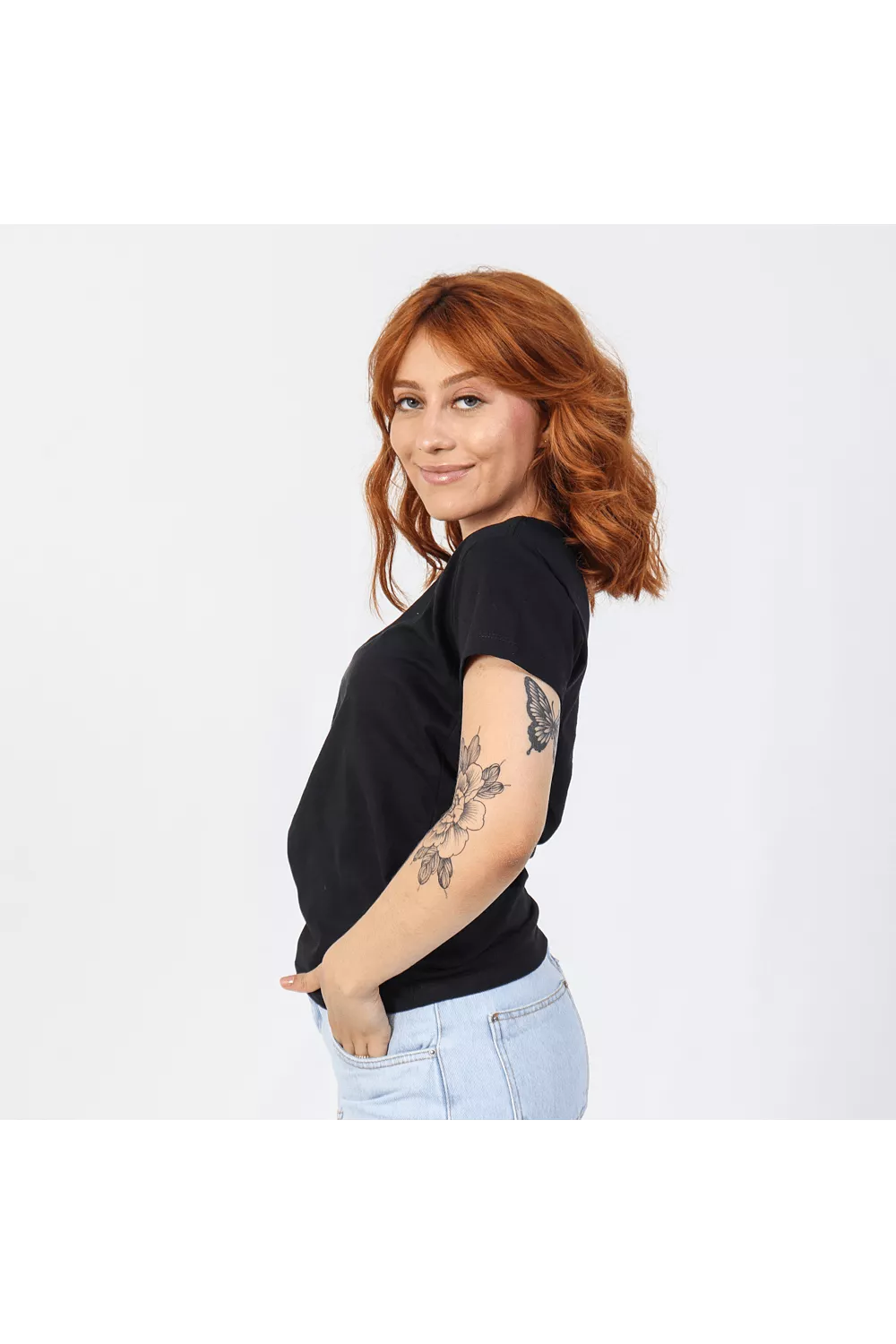 Camiseta Baby Look Feminina - Preta - Techmalhas