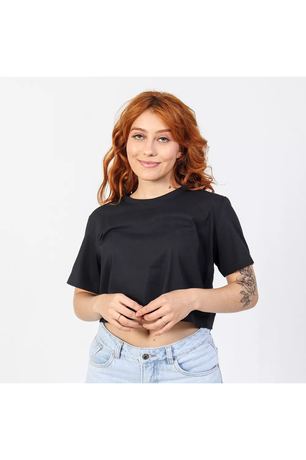Cropped Feminino Em Malha De Algodão - Techmalhas