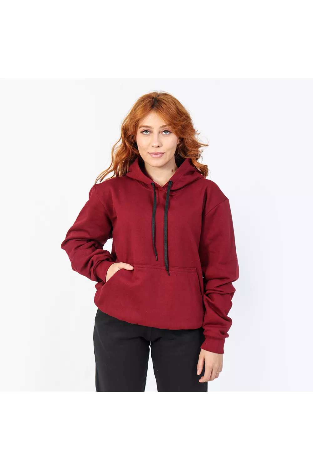 Moletom Feminino Canguru Vinho - Techmalhas