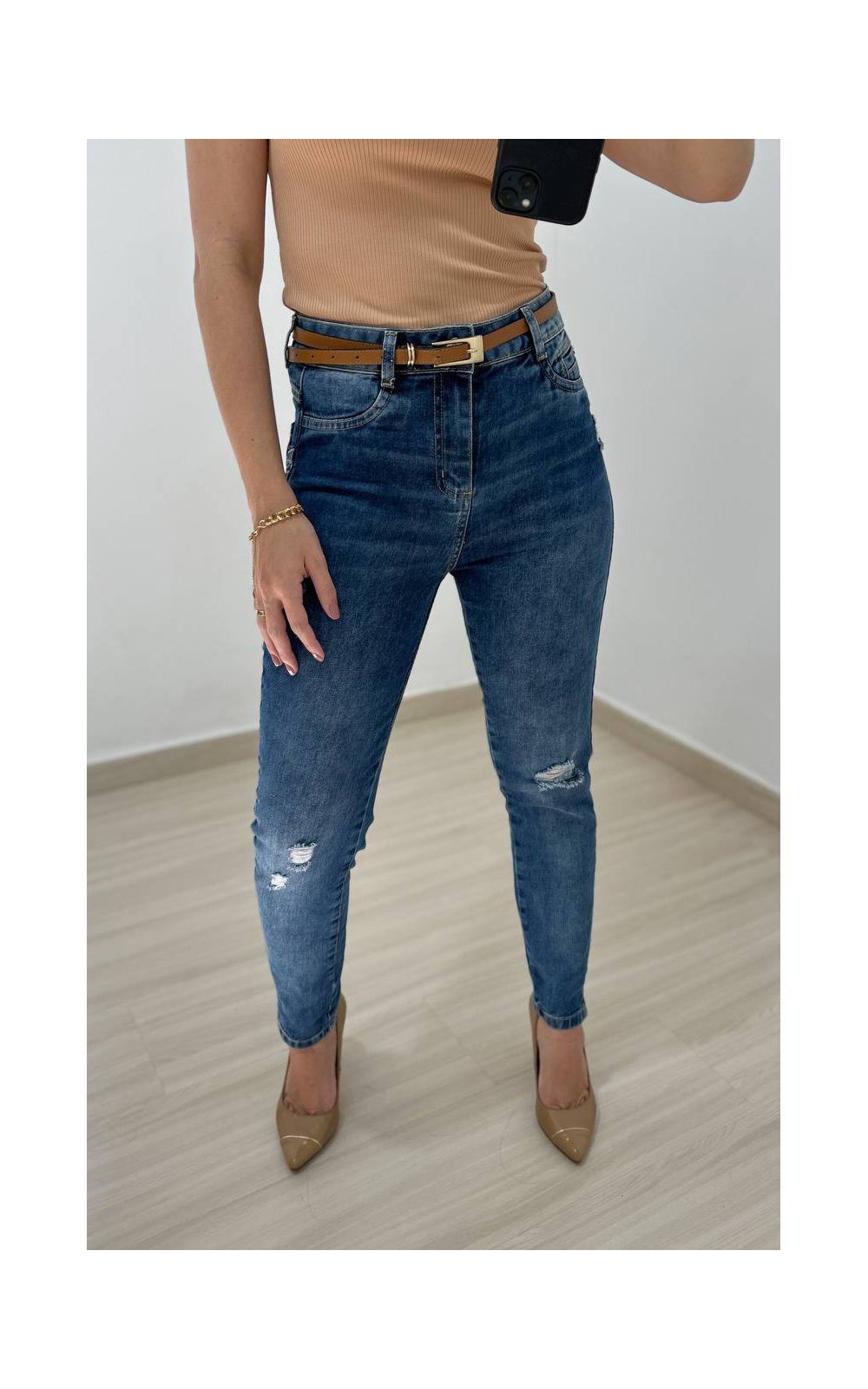 Calças jeans feminina 2018 top