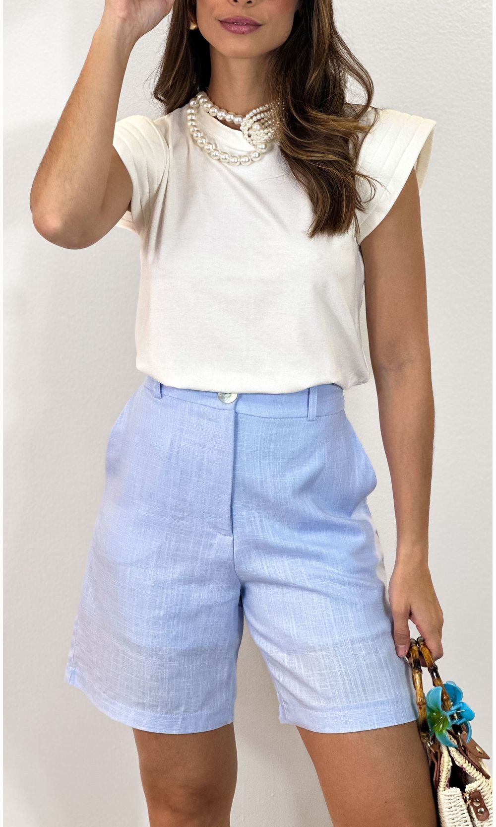 Regata Muscle Tee Com Ombreiras Off Jack Modas Moda Feminina e Acessorios