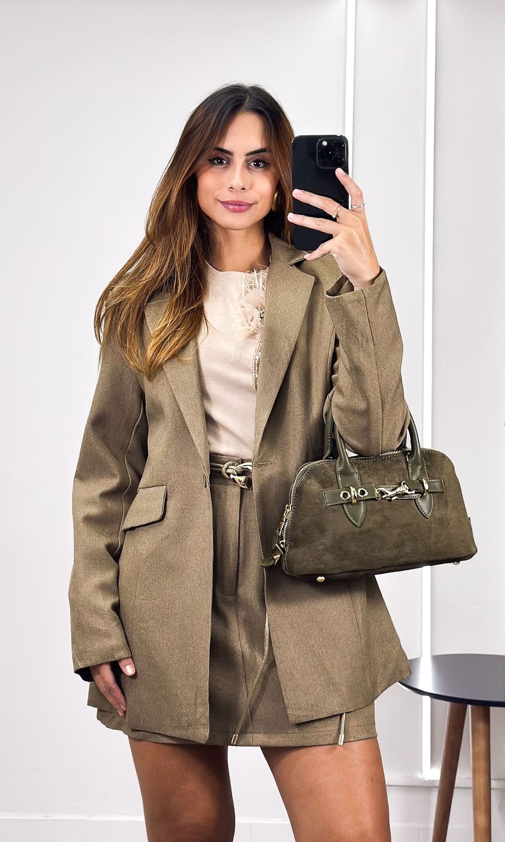 Conjunto Maxi Blazer e Short Saia Vânia - Verde Mu... - Jack Modas, Moda Feminina e Acessórios 