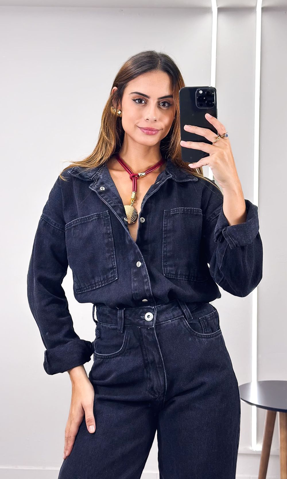 Jaqueta Jeans Haze - Preto