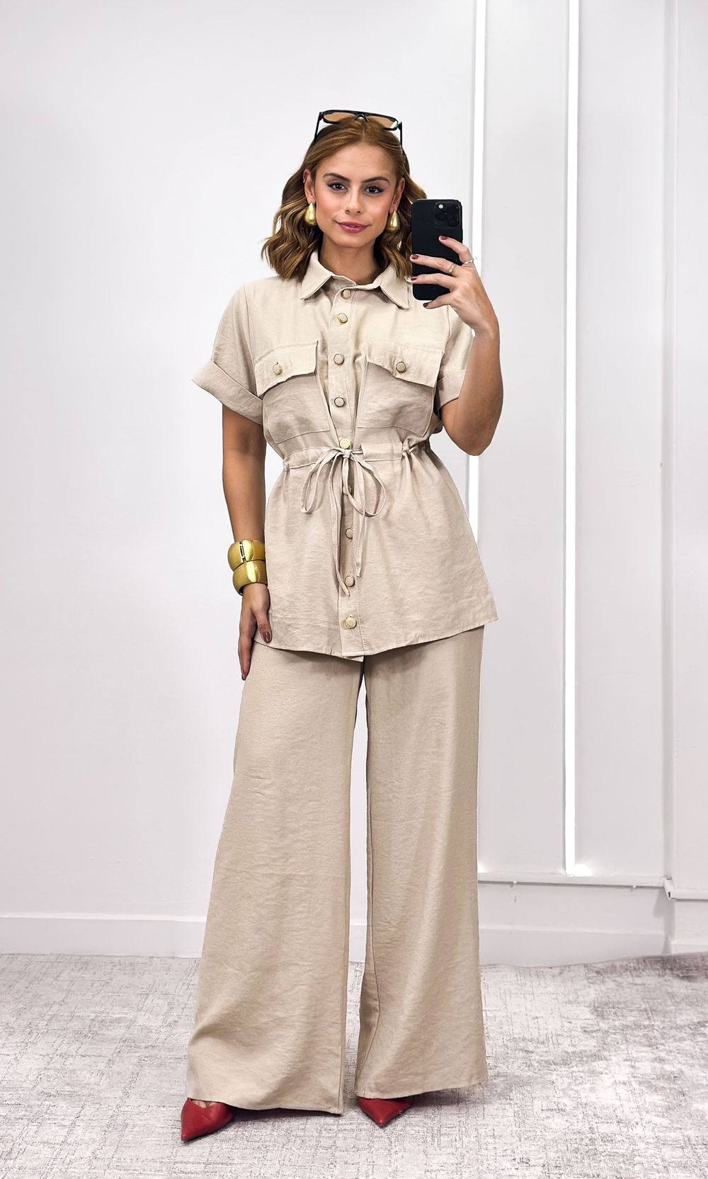 Conjunto Parka e Calça Doria - Caqui - Jack Modas, Moda Feminina e Acessórios 