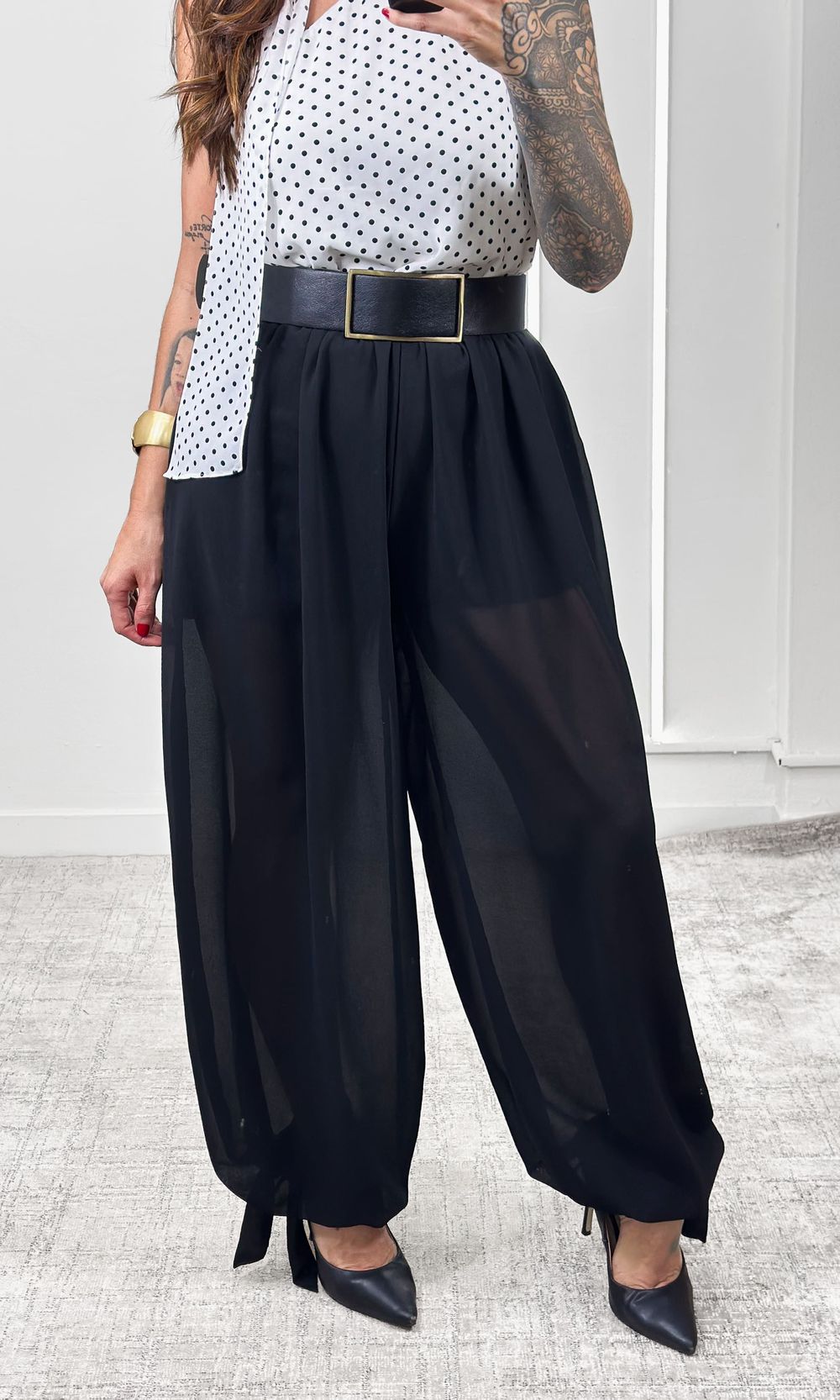 Calça Chiffon Aladdin - Preto - Jack Modas, Moda Feminina e Acessórios 