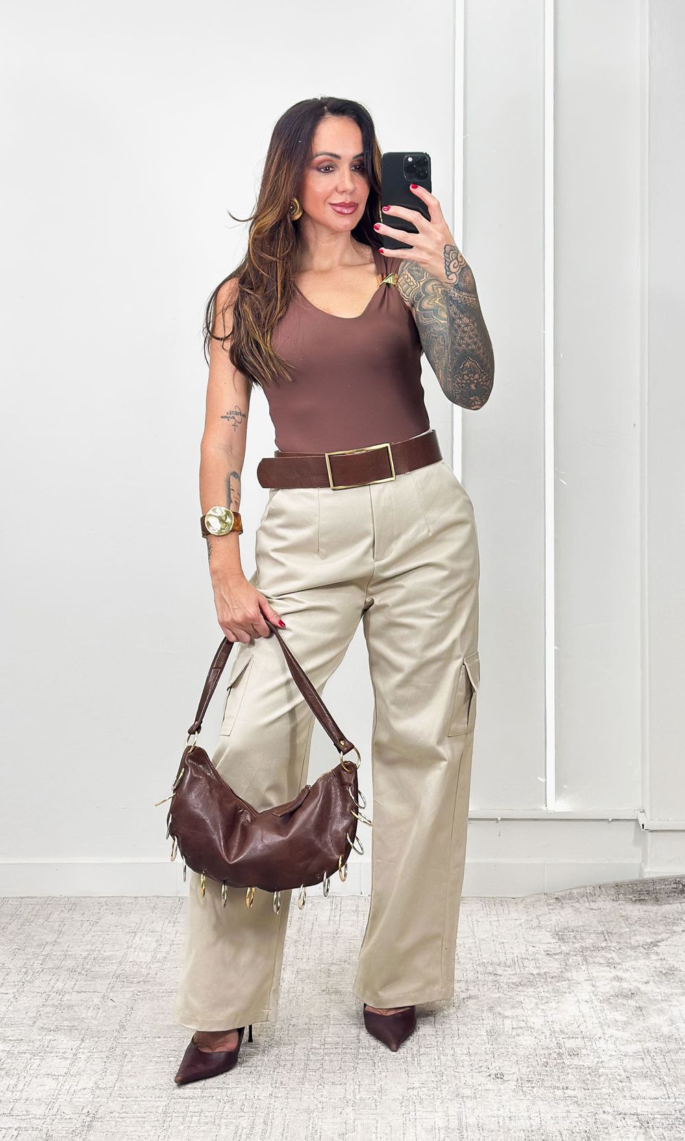 Calça Cargo Reta - Bege - Jack Modas, Moda Feminina e Acessórios 