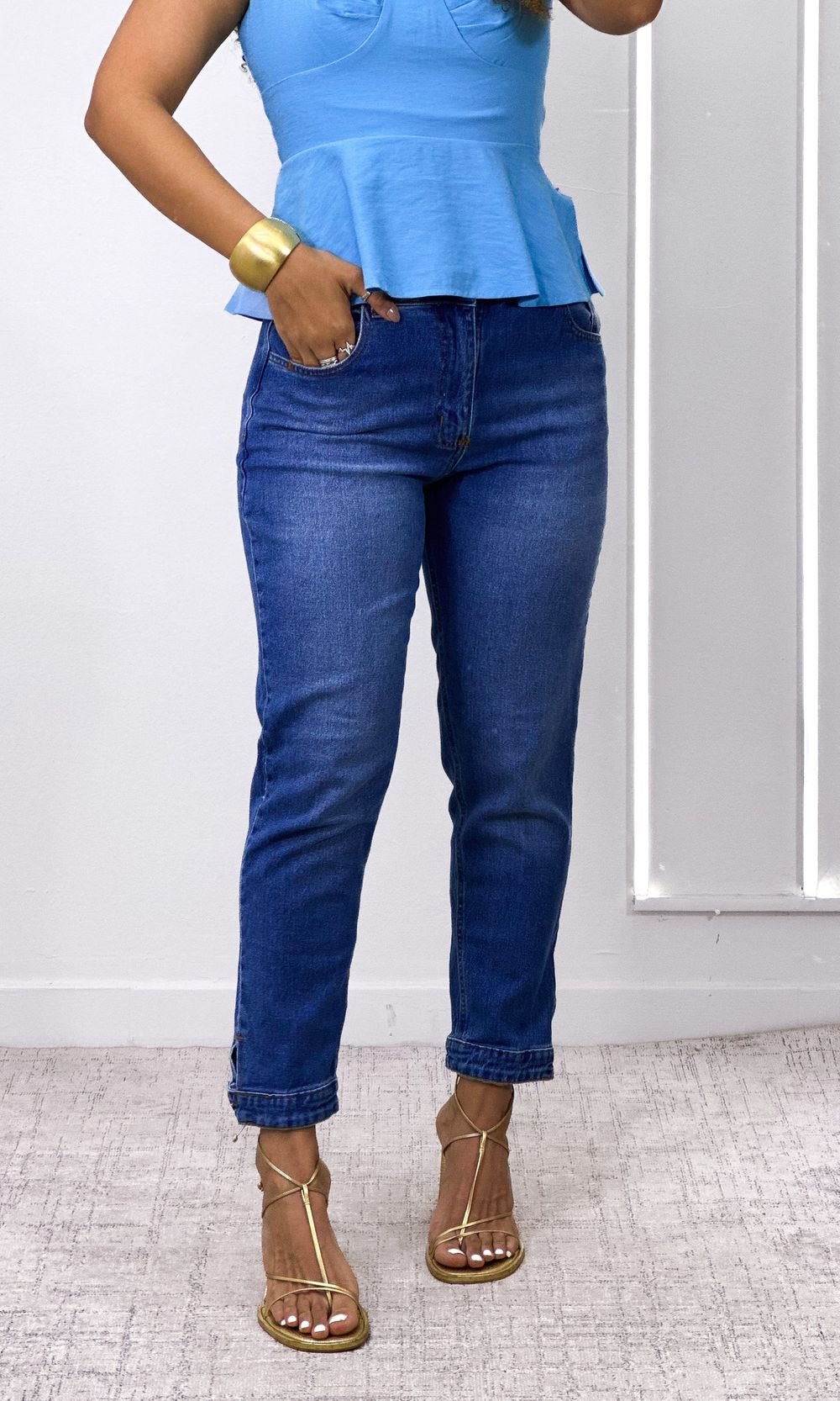 Calça Jeans Mom Sara - Azul Médio - Jack Modas, Moda Feminina e Acessórios 