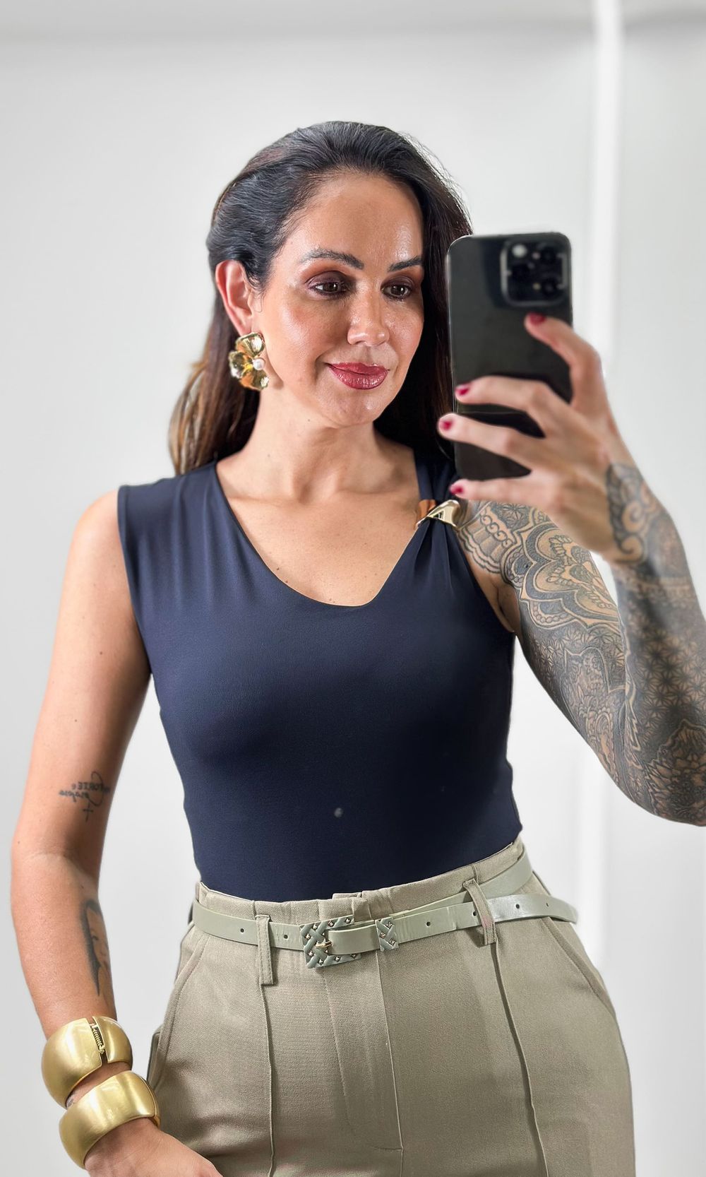 Body Assimétrico Fivela Dourada - Preto - Jack Modas, Moda Feminina e Acessórios 
