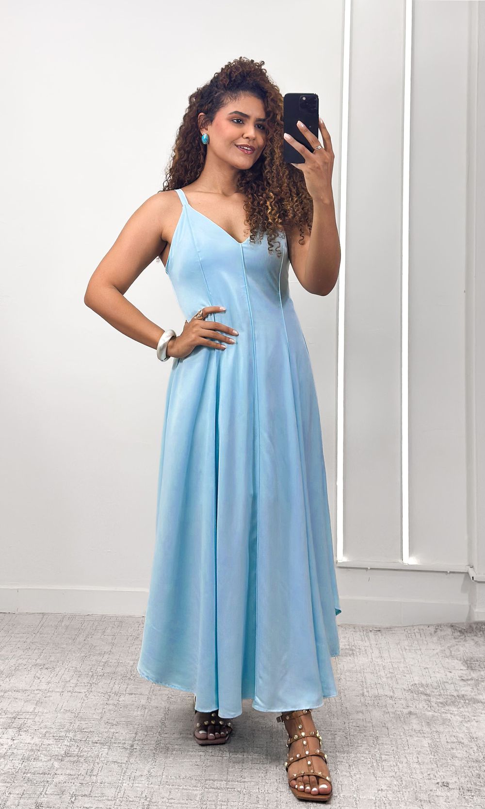 Vestido Patrícia - Azul Claro - Jack Modas, Moda Feminina e Acessórios 