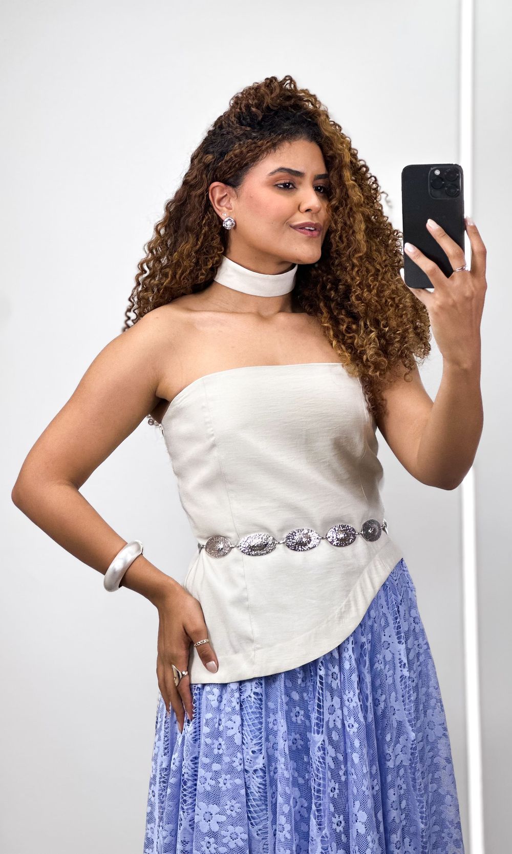 Blusa Corset Gola - Caqui