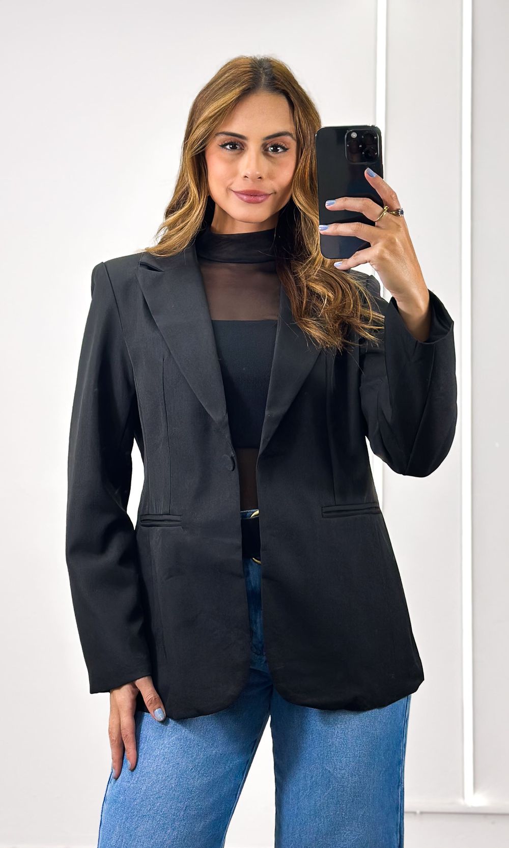 Blazer Alfaiataria Mônica - Preto - Jack Modas, Moda Feminina e Acessórios 
