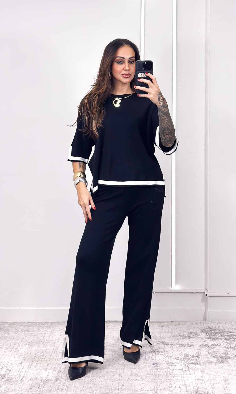 Conjunto Modal Blusa e Calça - Preto/Branco - Jack Modas, Moda Feminina e Acessórios 