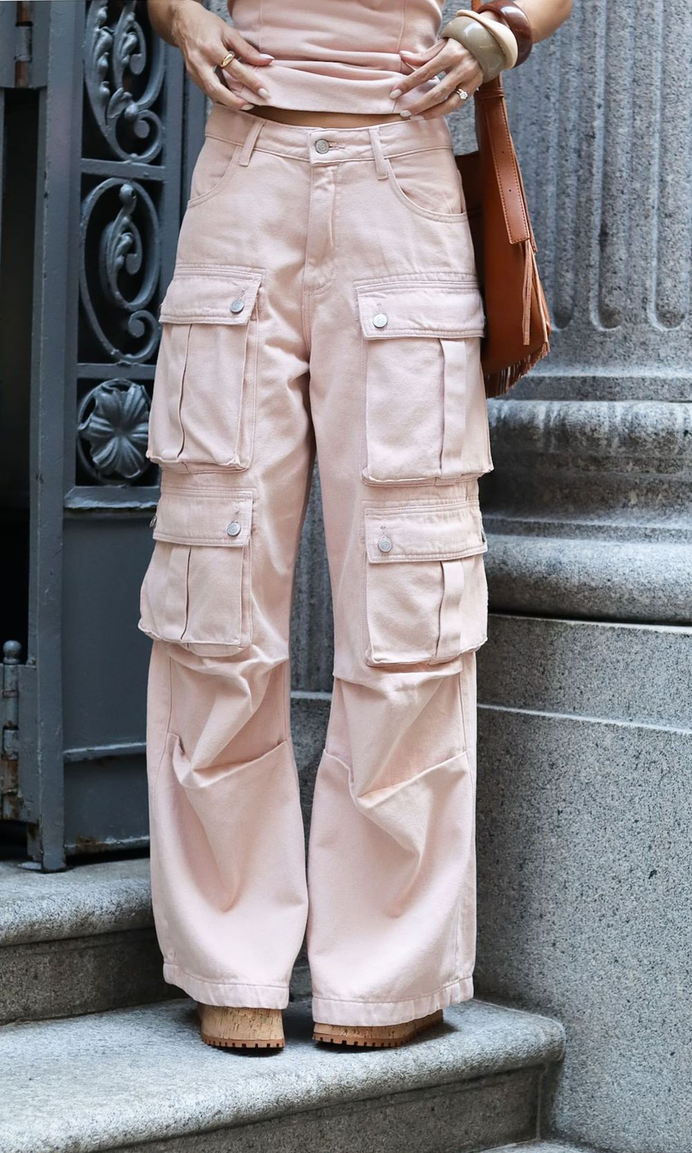 Calça Jeans Cargo Utility - Rose Claro - Jack Modas, Moda Feminina e Acessórios 
