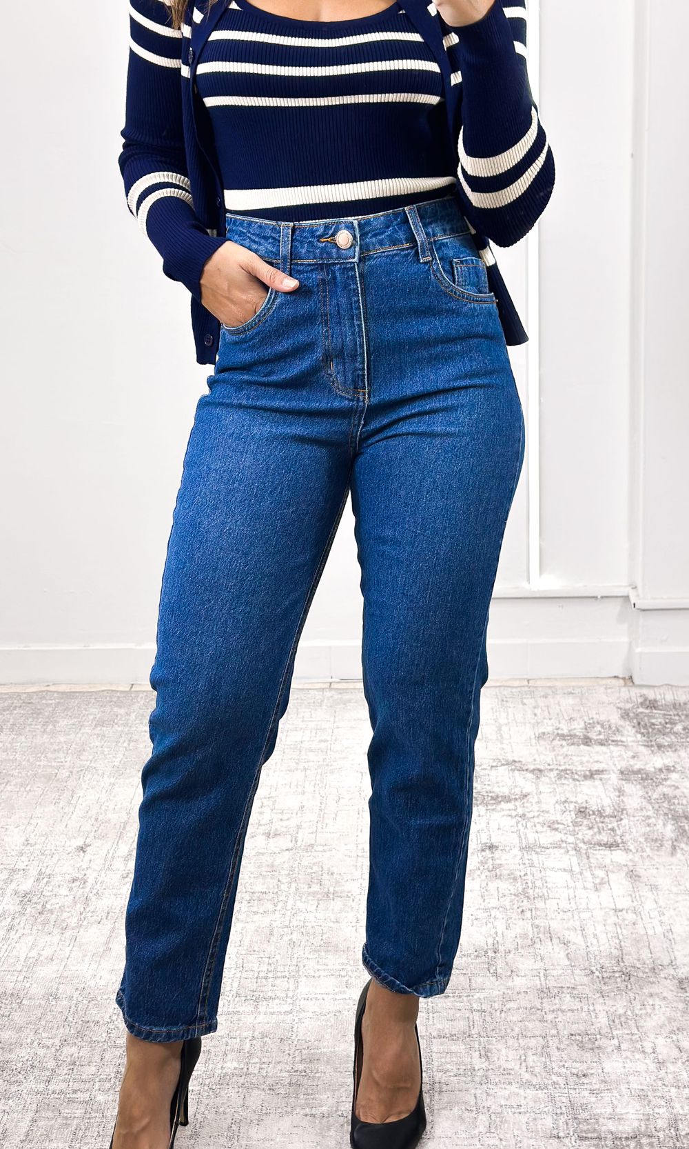 Calça Jeans Skinny Mormo - Azul Médio