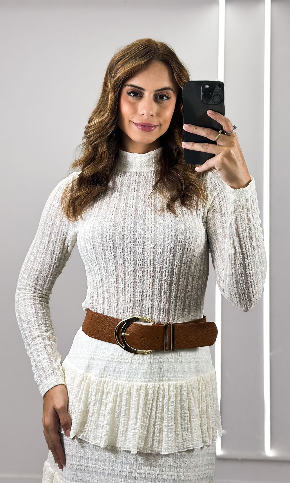 Blusa Manga Longa Renda - Off - Jack Modas, Moda Feminina e Acessórios 