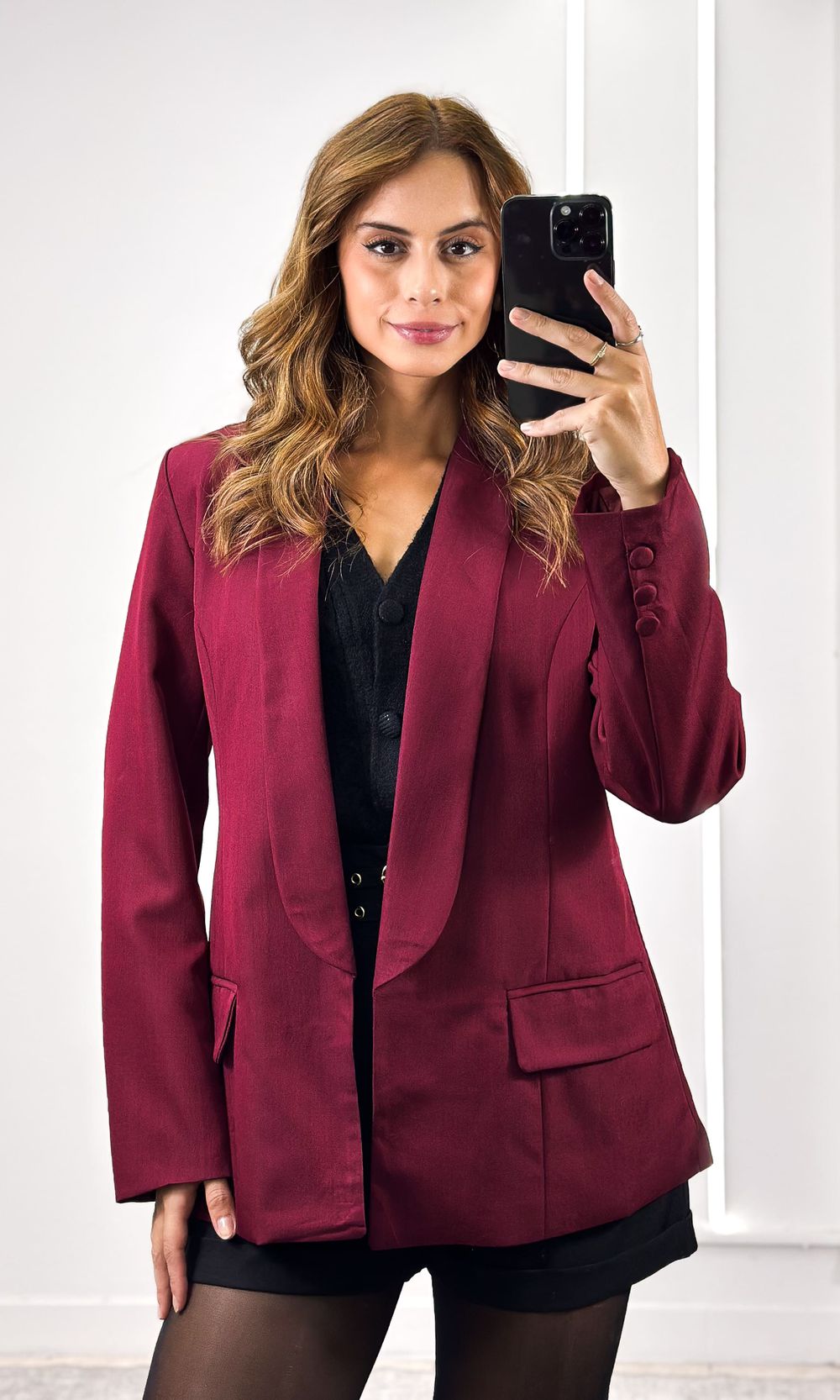 Blazer Alfaiataria Ayla - Marsala - Jack Modas, Moda Feminina e Acessórios 