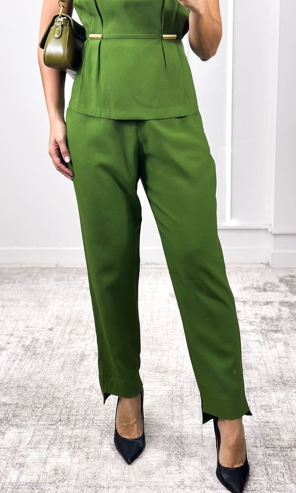 Calça Alfaiataria Wide Leg Dorot - Verde Médio - Jack Modas, Moda Feminina e Acessórios 
