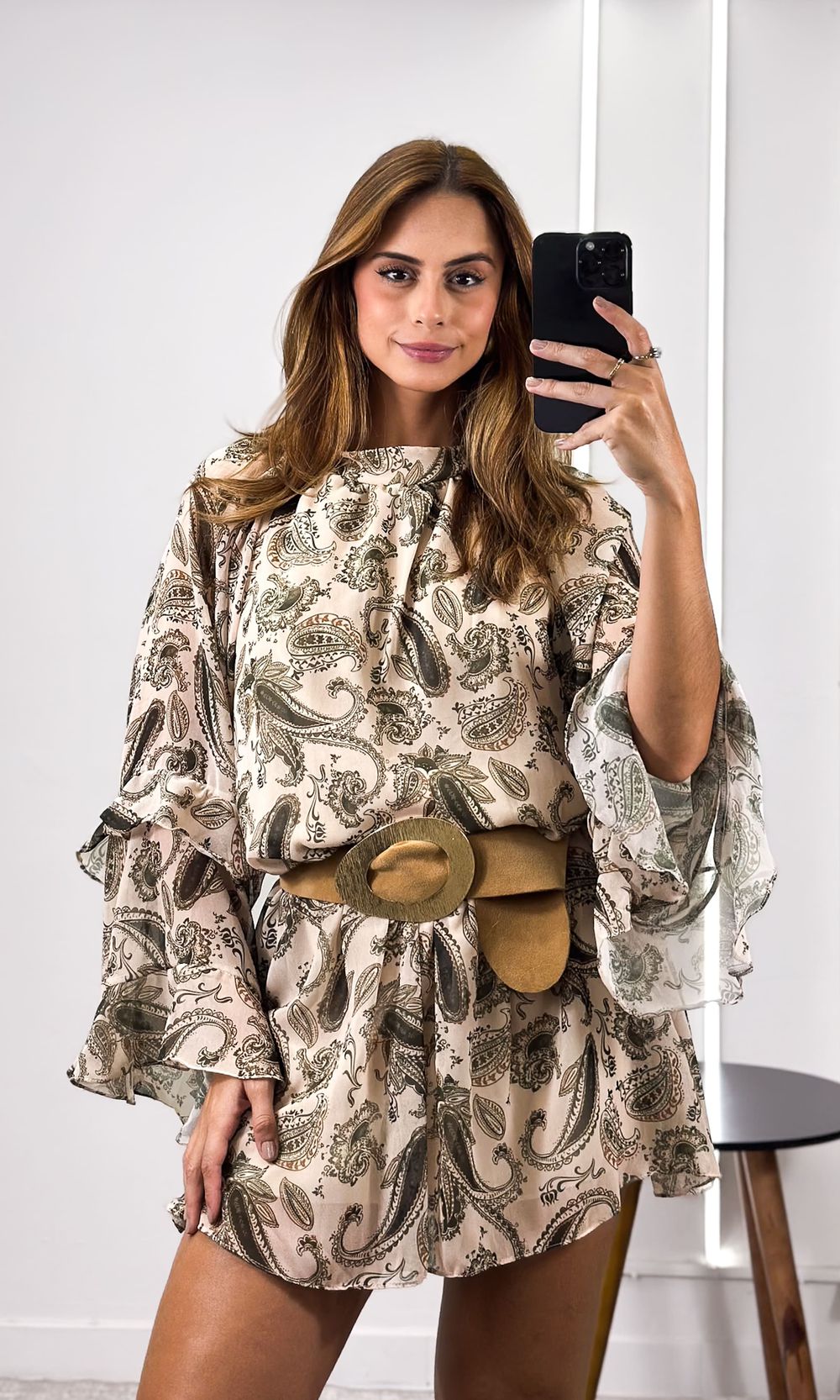 Macaquinho Crepe Paisley - Verde - Jack Modas, Moda Feminina e Acessórios 