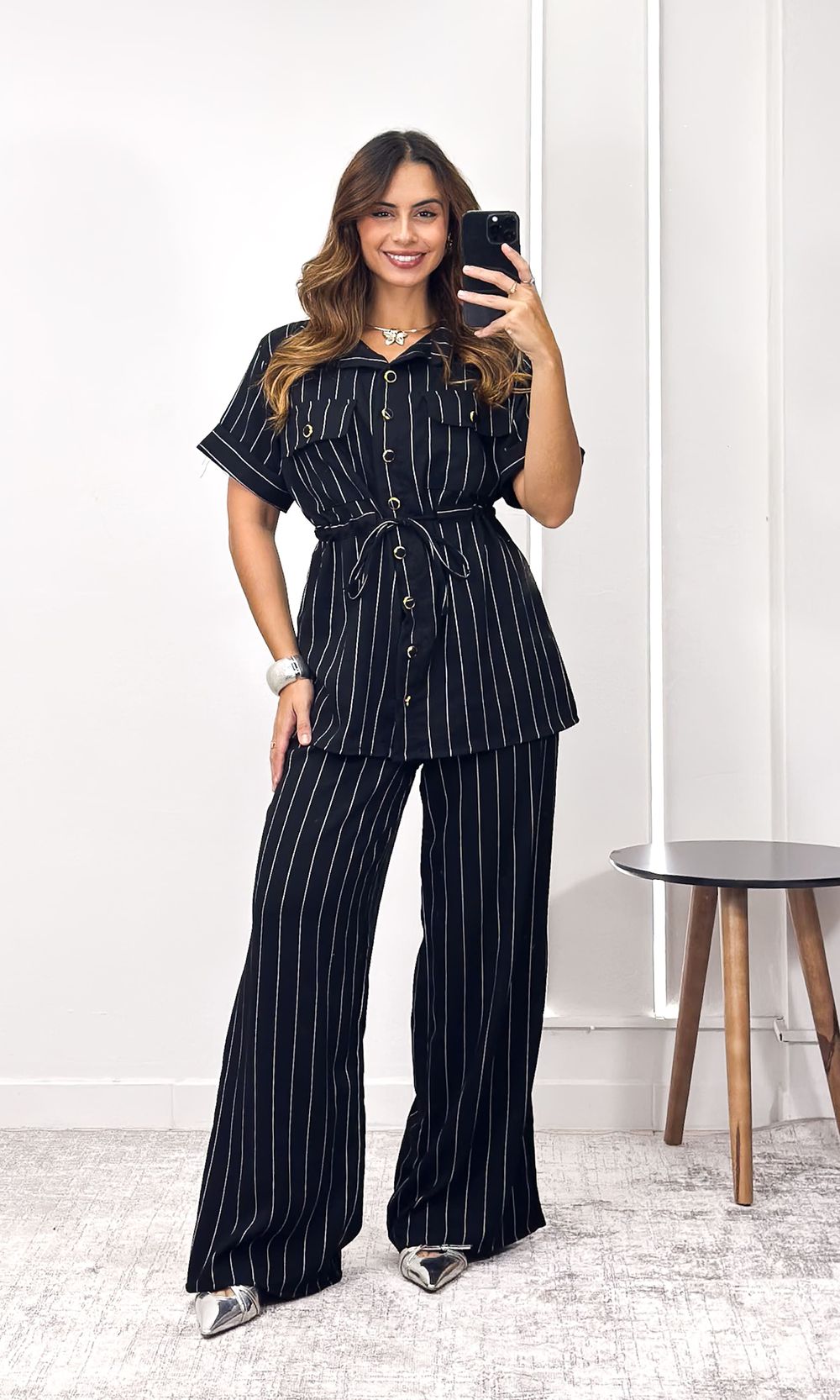 Conjunto Risca de Giz Parka e Calça - Preto - Jack Modas, Moda Feminina e Acessórios 