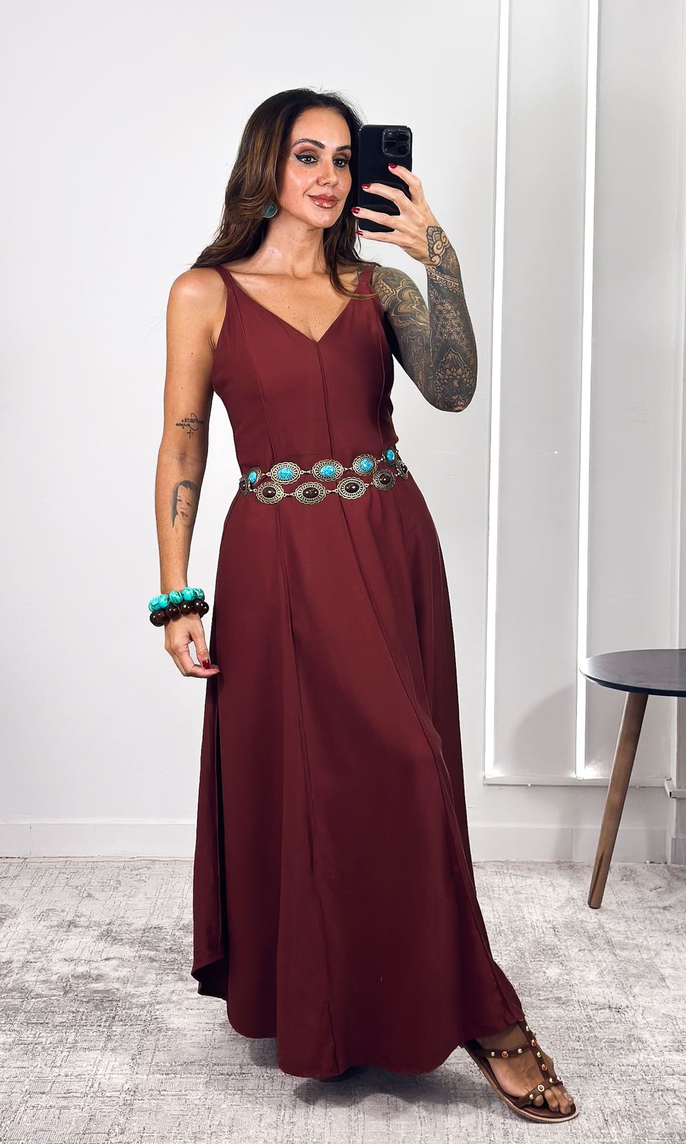 Vestido Patrícia - Marrom - Jack Modas, Moda Feminina e Acessórios 