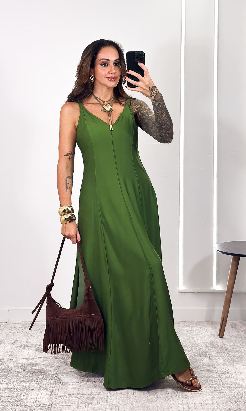 Vestido Patrícia - Verde Escuro - Jack Modas, Moda Feminina e Acessórios 