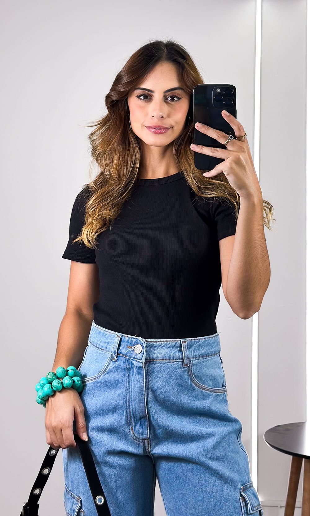 Blusa Canelada - Preto - Jack Modas, Moda Feminina e Acessórios 